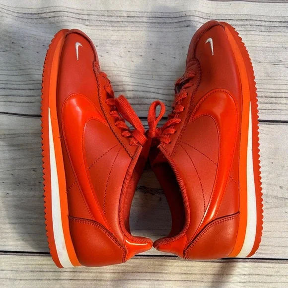 Nike Cortez Sneakers Retro Orange VTG Style Size 9 Women’s Tennis Shoes - Picture 10 of 16